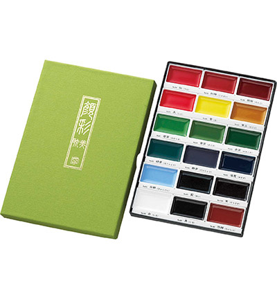 Kuretake / ZIG (MC20/18V) Gansai Tambi Set 18 Colours