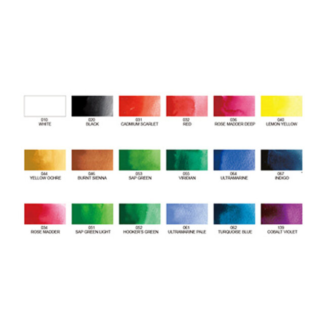 Kuretake / ZIG (MC20/18V) Gansai Tambi Set 18 Colours