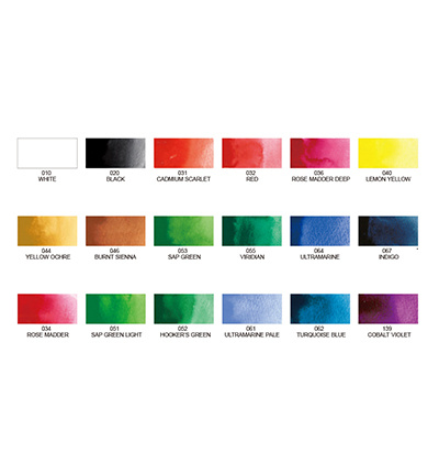 Kuretake / ZIG (MC20/18V) Gansai Tambi Set 18 Colours