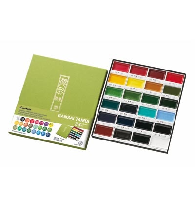 Kuretake / ZIG (MC20/24V) Gansai Tambi Set 24 Colours
