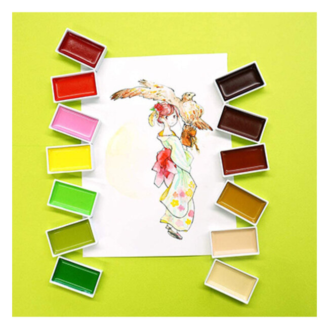 Kuretake / ZIG (MC20/36V) Gansai Tambi Set 36 Colours