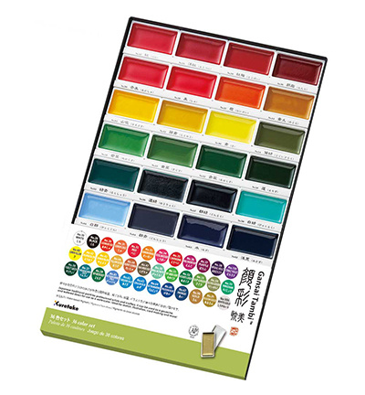 Kuretake / ZIG (MC20/36V) Gansai Tambi Set 36 Colours