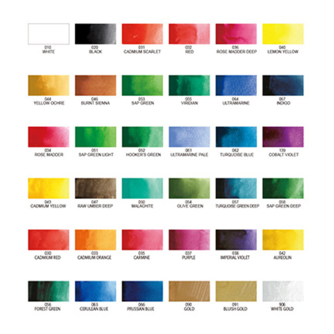 Kuretake / ZIG (MC20/36V) Gansai Tambi Set 36 Colours