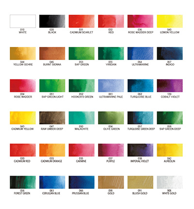 Kuretake / ZIG (MC20/36V) Gansai Tambi Set 36 Colours