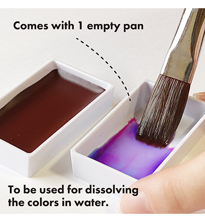 Kuretake / ZIG MC20GN/5V) Gansai Tambi Granulating Colors, 5 Colors set