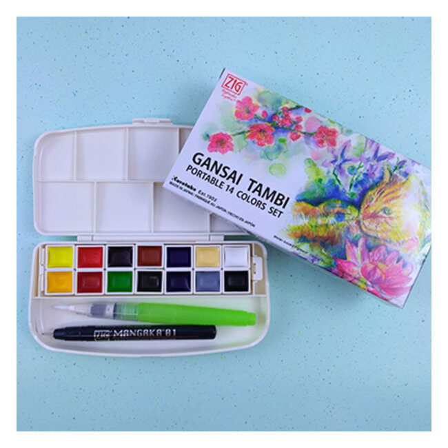 Kuretake / ZIG (MC30-1) Gansai Tambi Portable Set