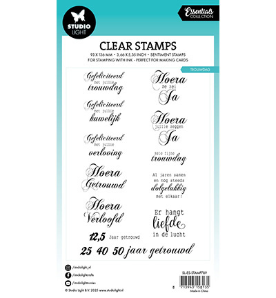 Studio Light SL Clear stamps Trouwdag Essentials nr.789