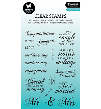 Studio Light SL Clear stamps Wedding Day Essentials nr.790