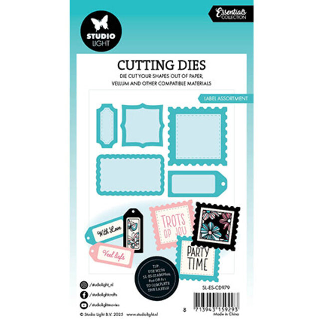 Studio Light SL Cutting Die Label Assortment Essentials nr.979