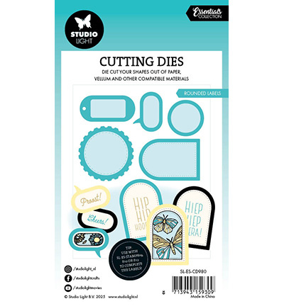 Studio Light SL Cutting Die Rounded Labels Essentials nr.980