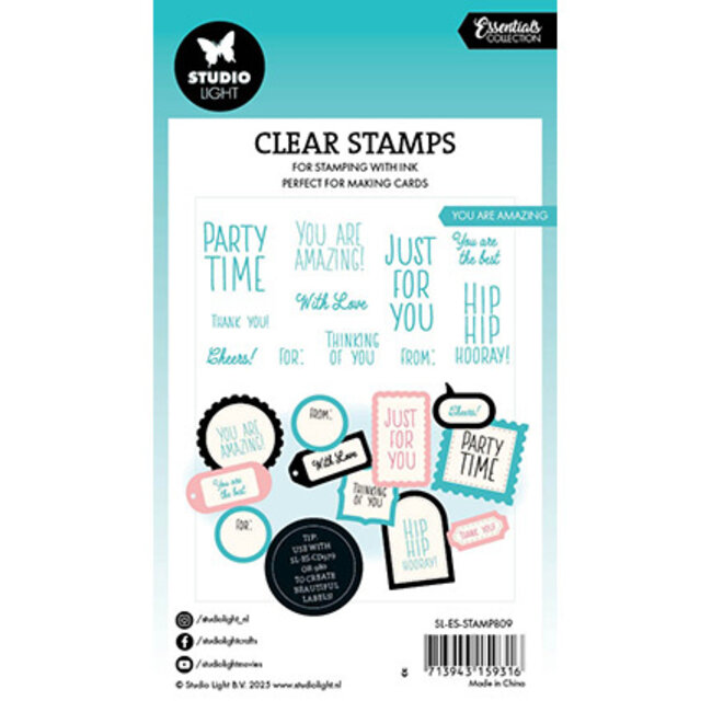 Studio Light SL Clear stamp You Are Amazing Essentials nr.809