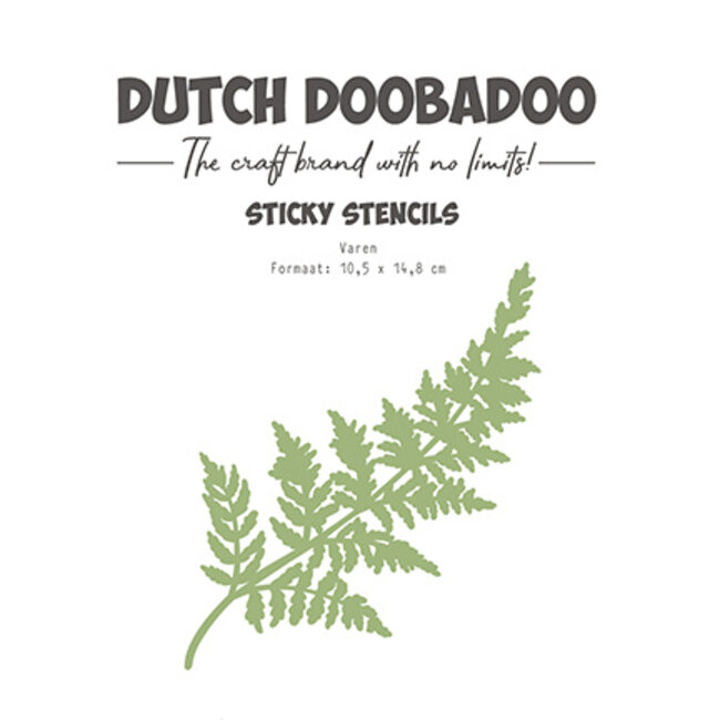 Dutch Doobadoo DDBD Dutch Sticker stencil A6 Fern