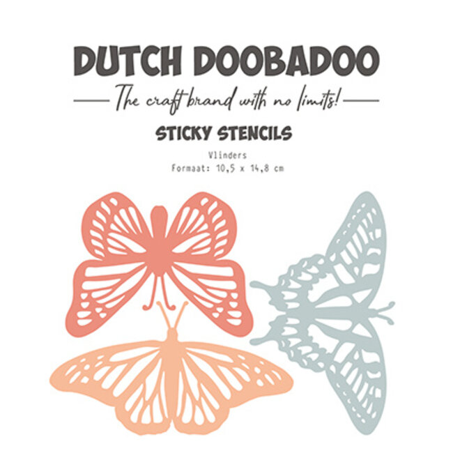 Dutch Doobadoo DDBD Dutch Sticker stencil A6 Butterfly