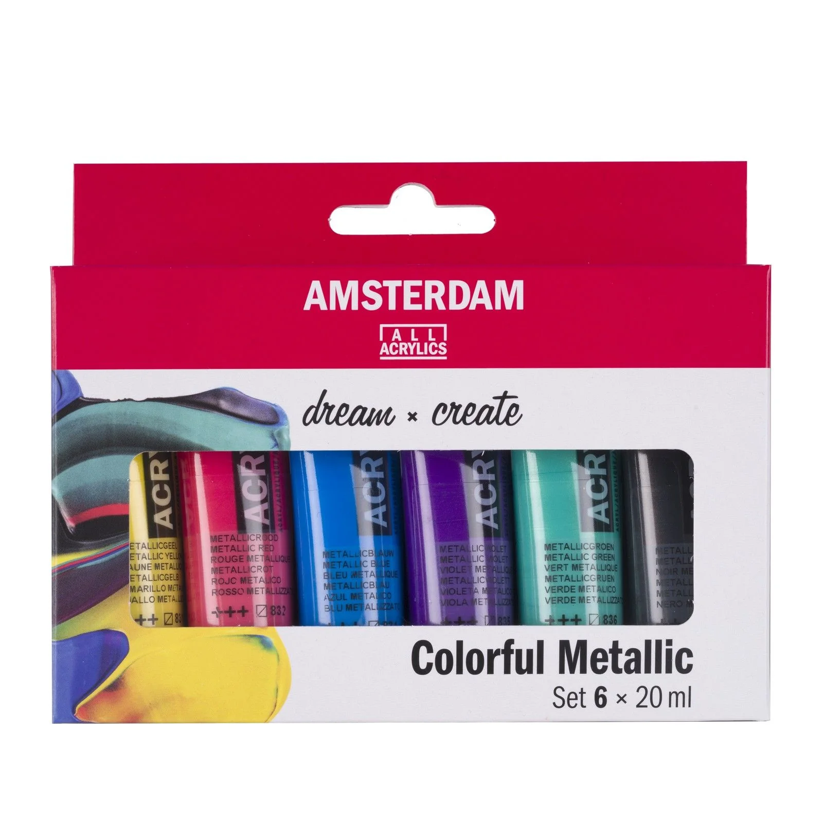 Amsterdam all acrylics Amsterdam • Standard Series Acrylverf Kleurrijke Metallic Set 6x20ml