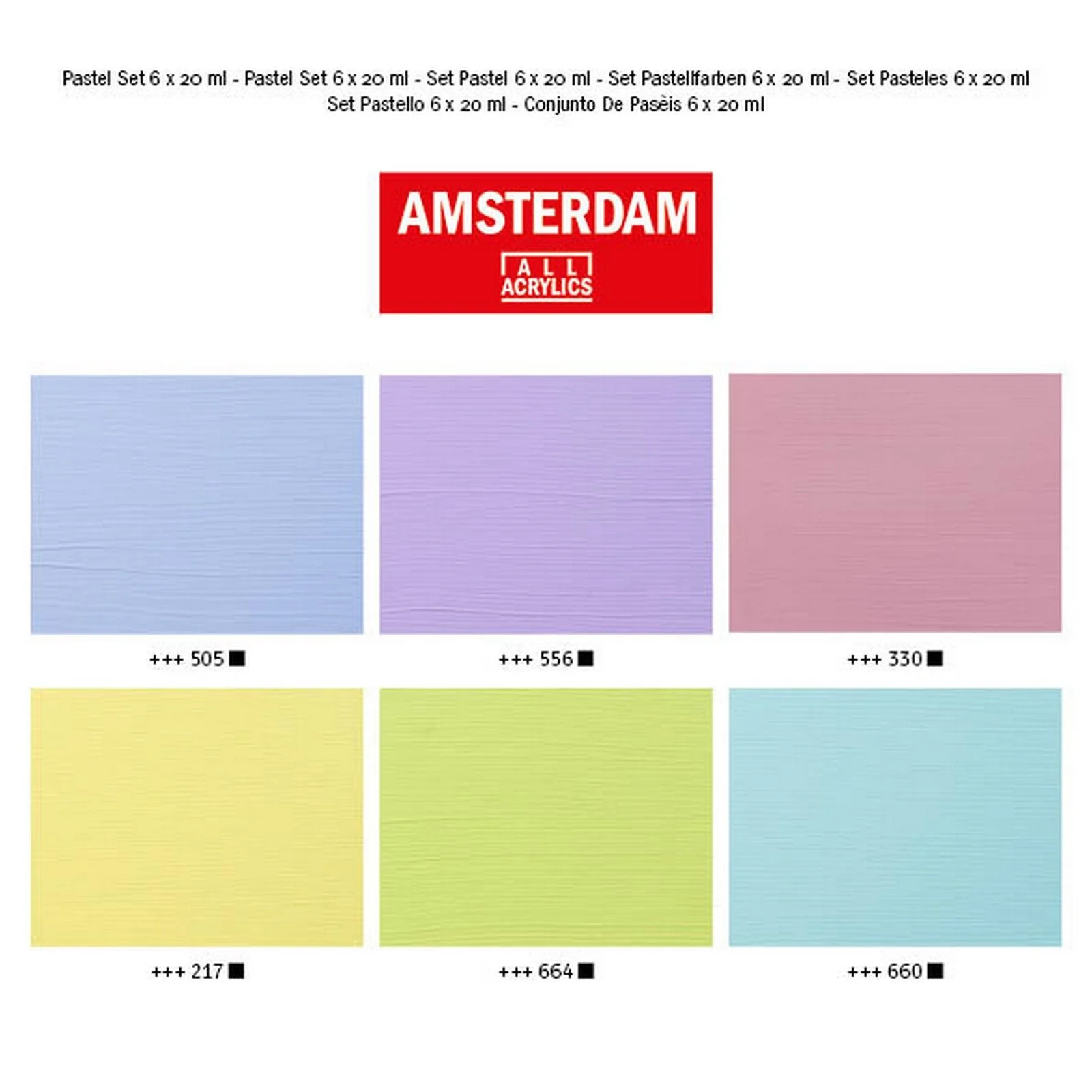 Amsterdam all acrylics Amsterdam • Standard Series Acrylverf Pastel Set 6x20ml