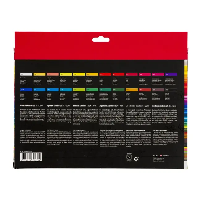 Amsterdam all acrylics Amsterdam • Standard Series Acrylics Algemene selectie Set 24x20ml