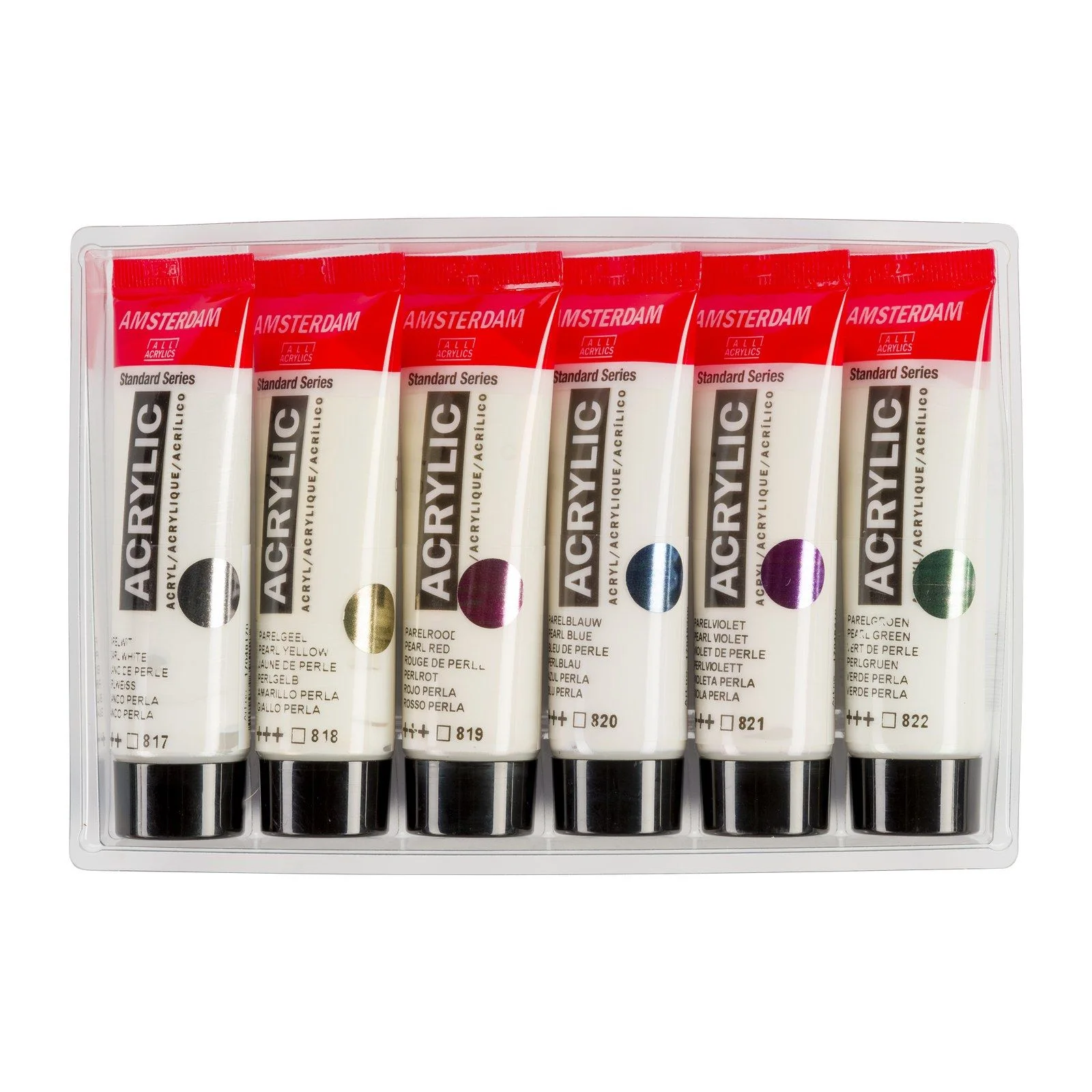 Amsterdam all acrylics Amsterdam • Standard Series Acrylic Paint Pearlescent Set 6x20ml