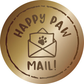 Studio Light - Creative Craftlab CCL Wax Stamp with handle Happy paw mail Friendz nr.26