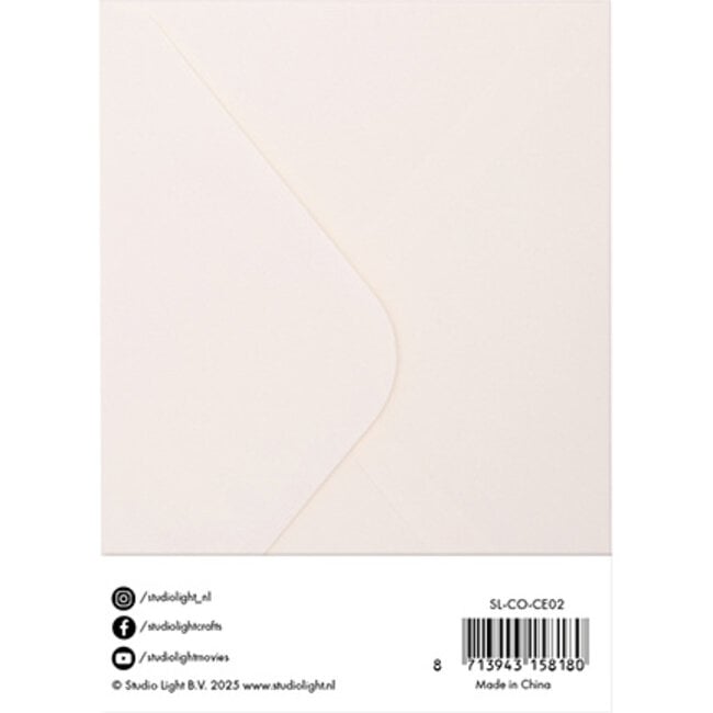 Studio Light Cards & Envelopes Creme Consumables nr.02