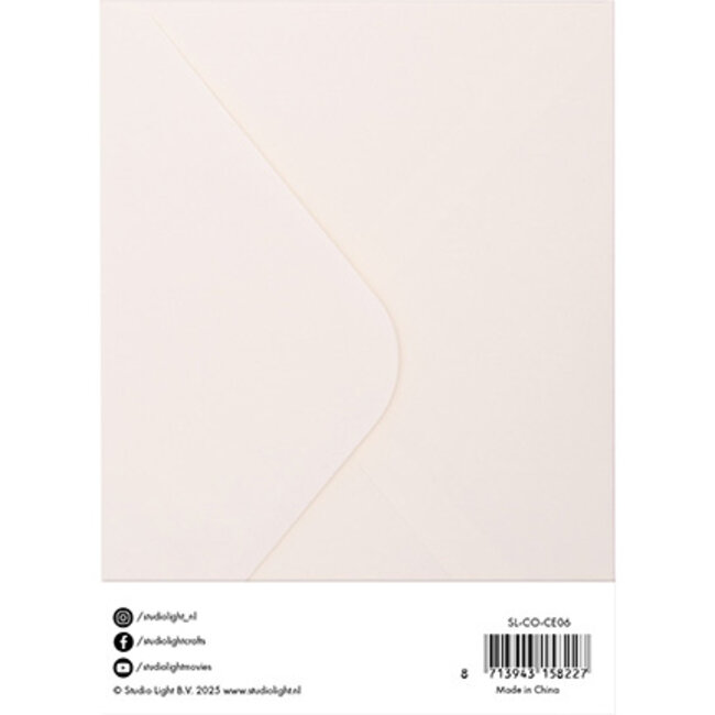 Studio Light Cards & Envelopes Creme Consumables nr.06