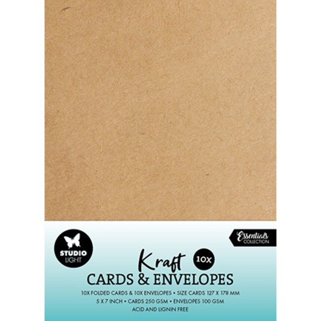 Studio Light Cards & Envelopes Kraft Consumables nr.08
