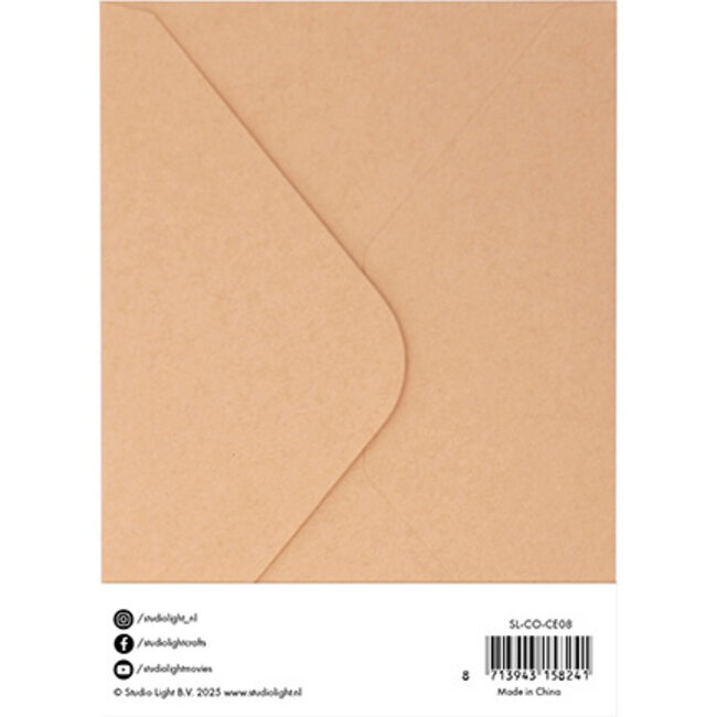 Studio Light Cards & Envelopes Kraft Consumables nr.08