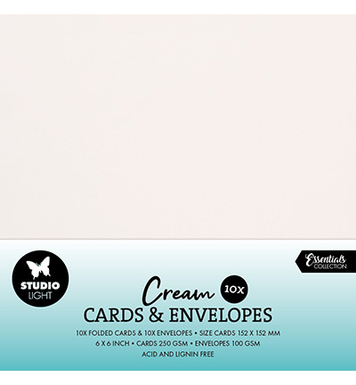 Studio Light Cards & Envelopes Creme Consumables nr.10
