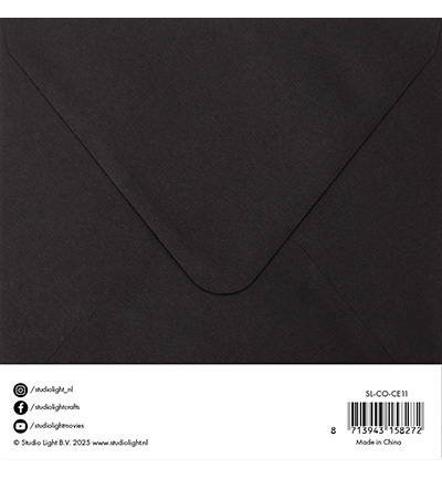 Studio Light Cards & Envelopes Black Consumables nr.11