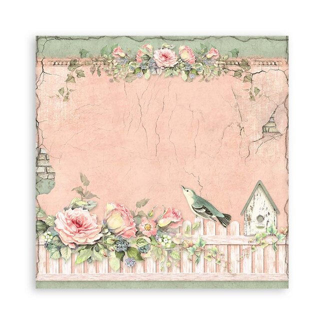 Stamperia Scrapbooking Pad 22 sheets cm 30,5x30,5 (12"x12") Single face - House of Roses