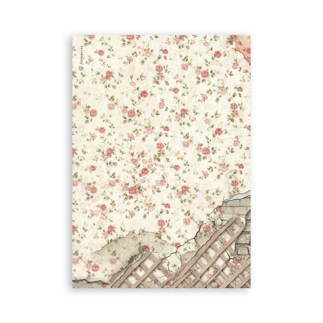 Stamperia Washi pad 8 sheets A5 - House of Roses