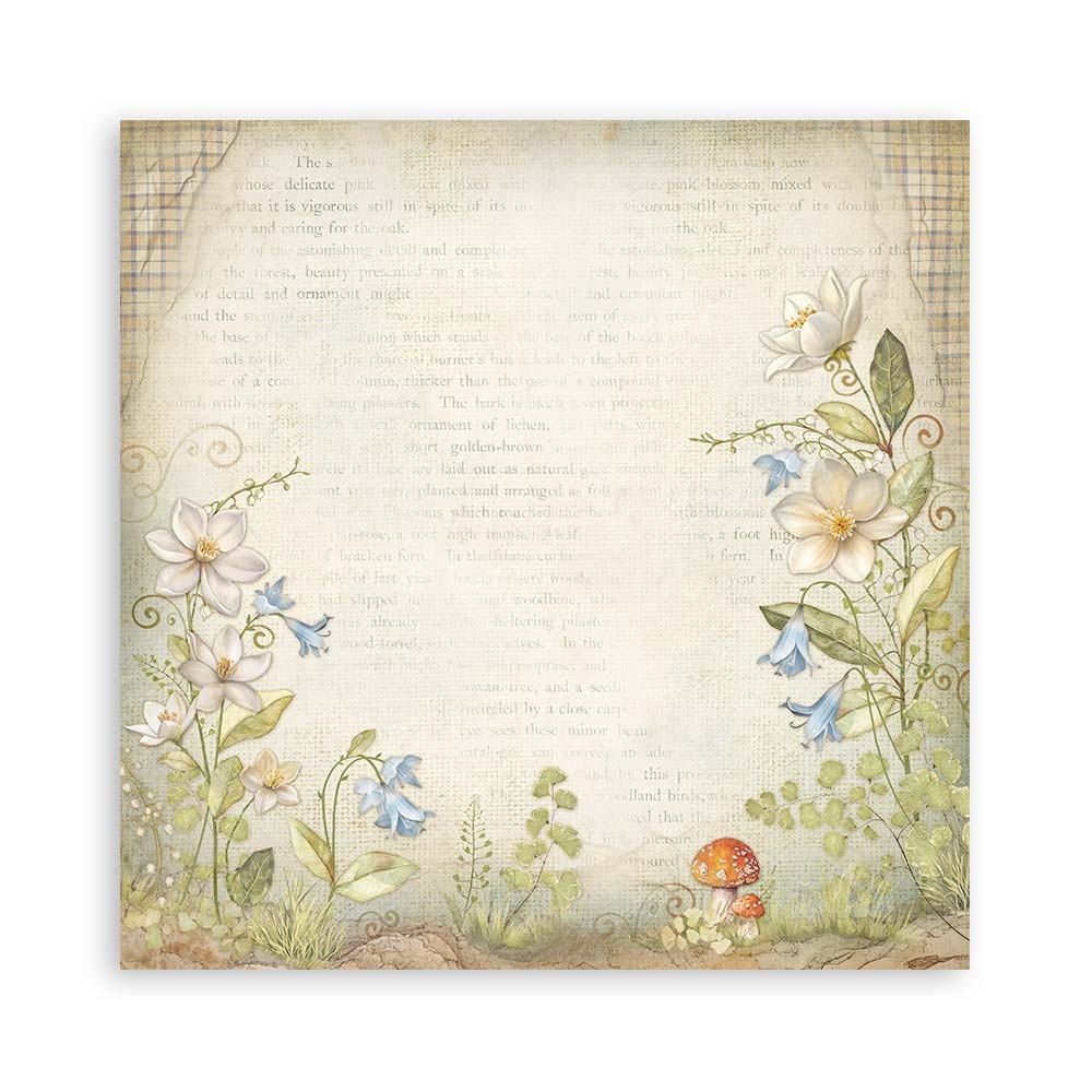 Stamperia Scrapbooking Pad 22 sheets cm 30,5x30,5 (12"x12") Single face - Hidden Grove
