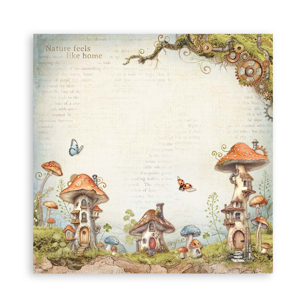 Stamperia Scrapbooking Pad 22 sheets cm 30,5x30,5 (12"x12") Single face - Hidden Grove