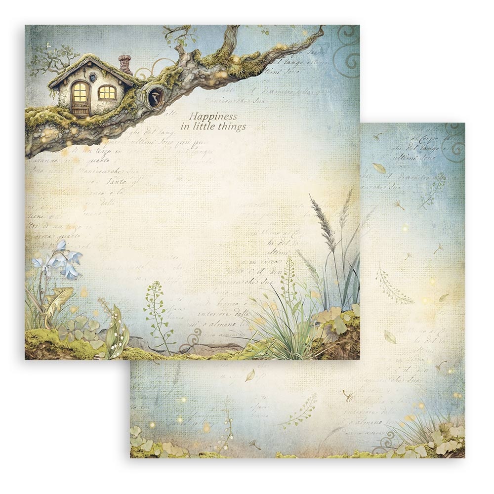 Stamperia Scrapbooking Double face sheet - Hidden Grove treehouse