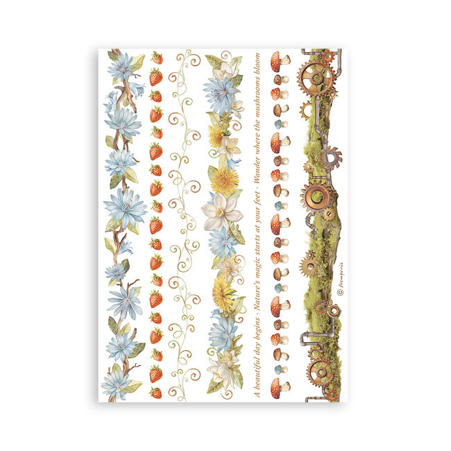 Stamperia Washi pad 8 sheets A5 - Hidden Grove