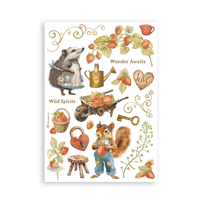 Stamperia Washi pad 8 sheets A5 - Hidden Grove