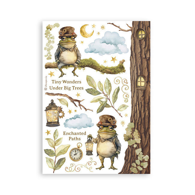 Stamperia Washi pad 8 sheets A5 - Hidden Grove