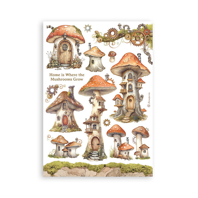 Stamperia Washi pad 8 sheets A5 - Hidden Grove