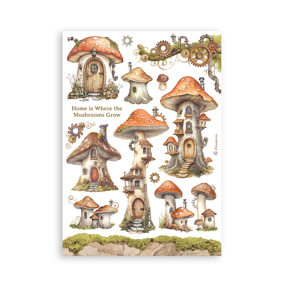 Stamperia Washi pad 8 sheets A5 - Hidden Grove