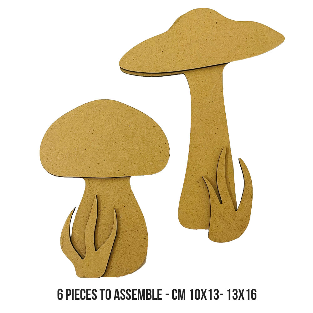 Stamperia Crafty shapes: Hidden Grove mushrooms