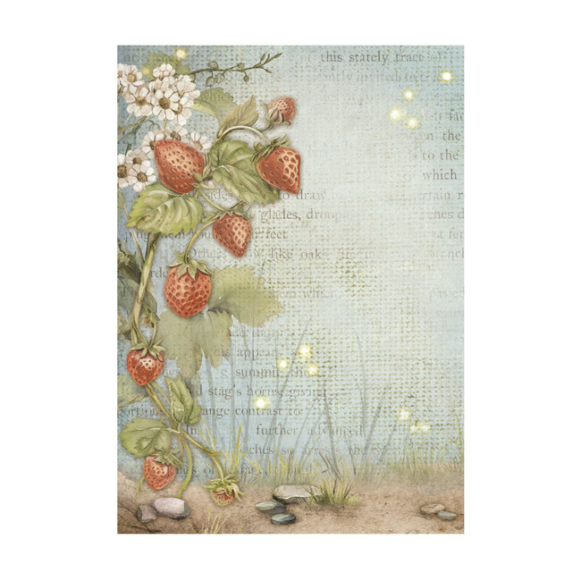 Stamperia Selection 8 Rice paper A6 backgrounds - Hidden Grove