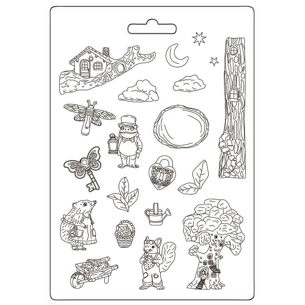 Stamperia Soft Mould A4 - Hidden Grove