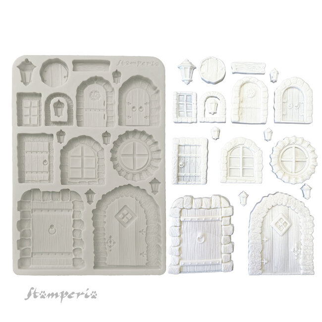 Stamperia Silicon mold A5 - Hidden Grove door and window