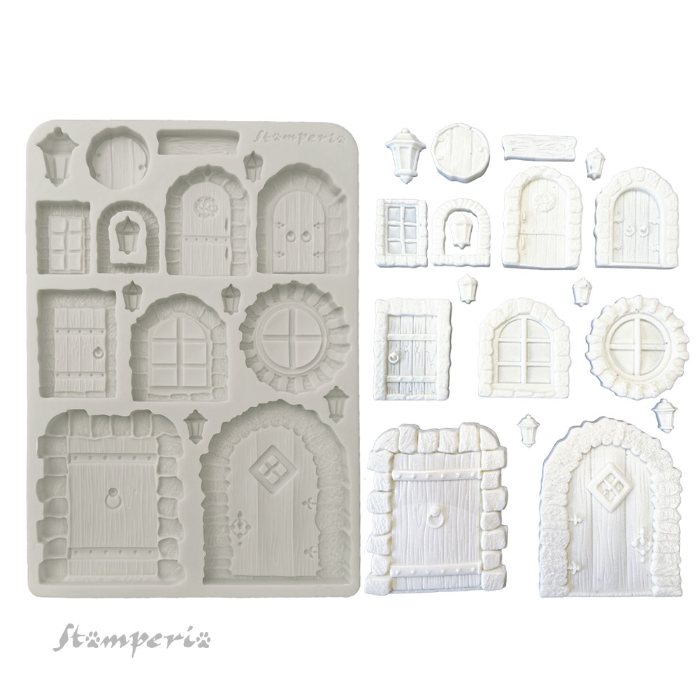 Stamperia Silicon mold A5 - Hidden Grove door and window