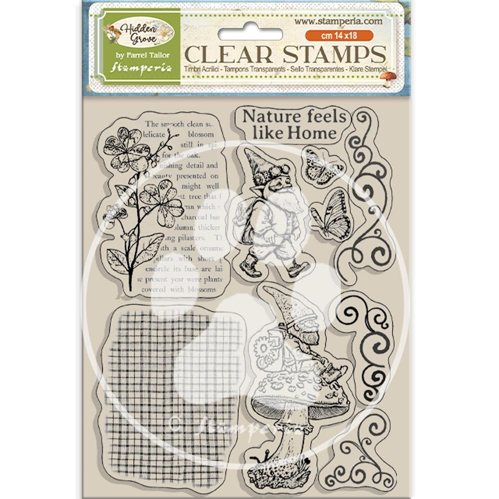 Stamperia Acrylic stamp cm 14x18 - Hidden Grove gnome