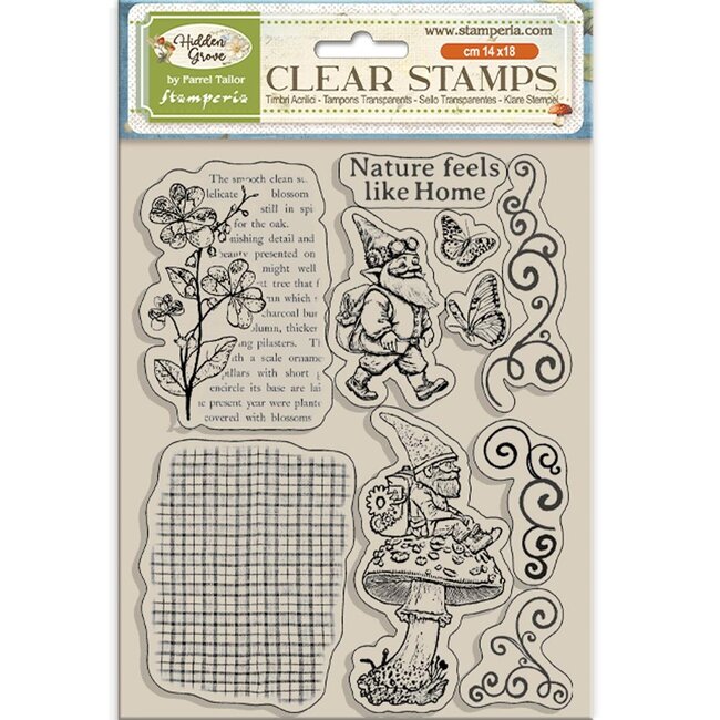 Stamperia Acrylic stamp cm 14x18 - Hidden Grove gnome