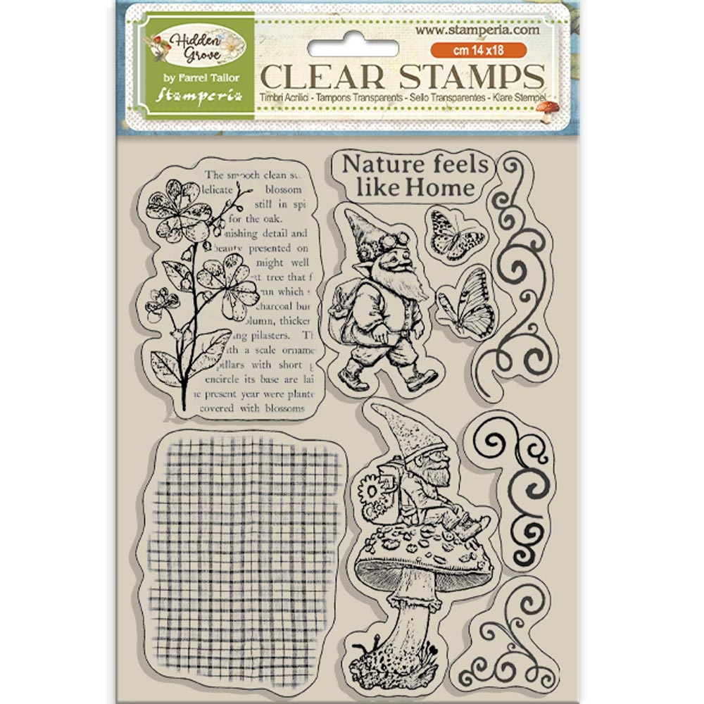 Stamperia Acrylic stamp cm 14x18 - Hidden Grove gnome