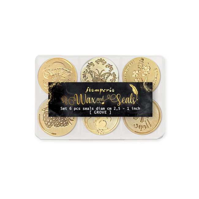 Stamperia Set  6 pcs seals diam cm  2,5 - Grove