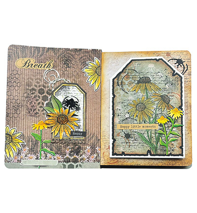 Studio Light - Hazel Eaton HE Cutting dies Tag Folding Card Sweet Bee Memories nr.958