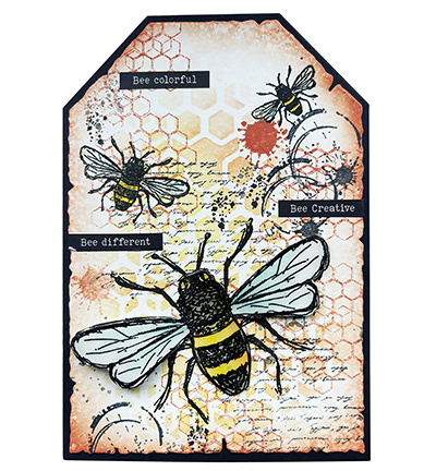 Studio Light - Hazel Eaton HE Cutting dies Tag Folding Card Sweet Bee Memories nr.958