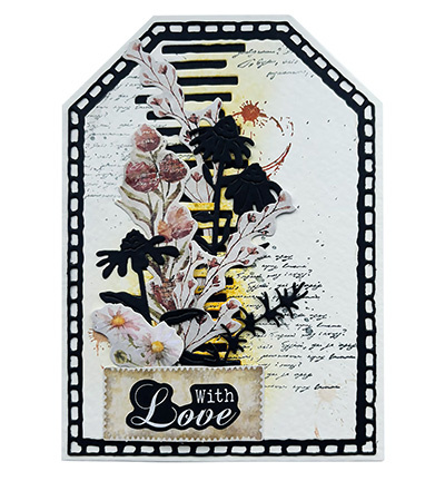 Studio Light - Hazel Eaton HE Cutting dies Tag Folding Card Sweet Bee Memories nr.958
